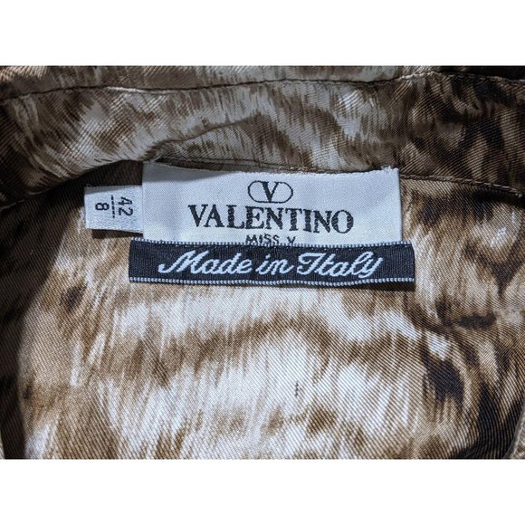 Valentino Miss V long sleeved silk button blouse 8 - Picture 7 of 7